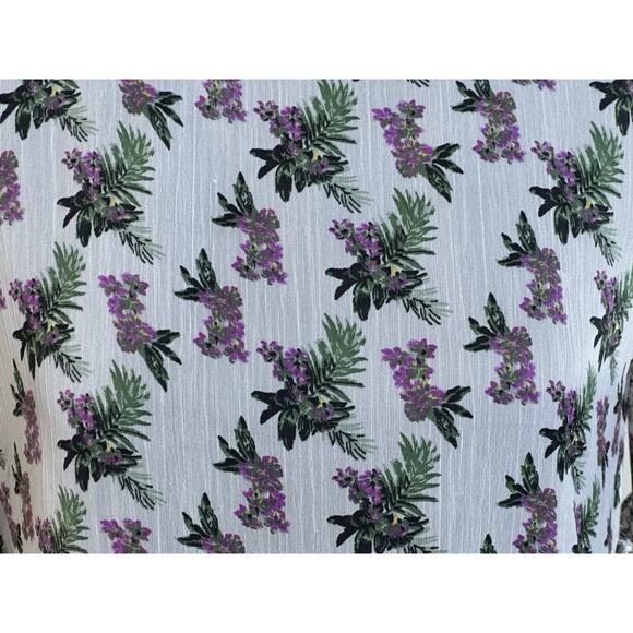 Buffalo David Bitton Women's Floral Print Top Size S Boho Flare Sleeve Top - Picture 3 of 16